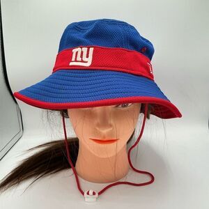 NY Giants Blue and Red Bucket NFL Hat
